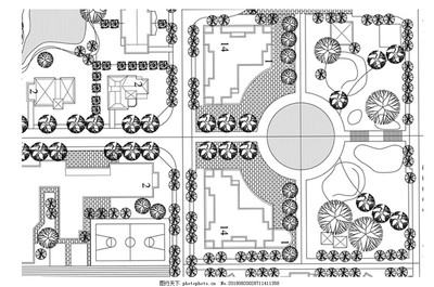 休闲区景观规划CAD图纸